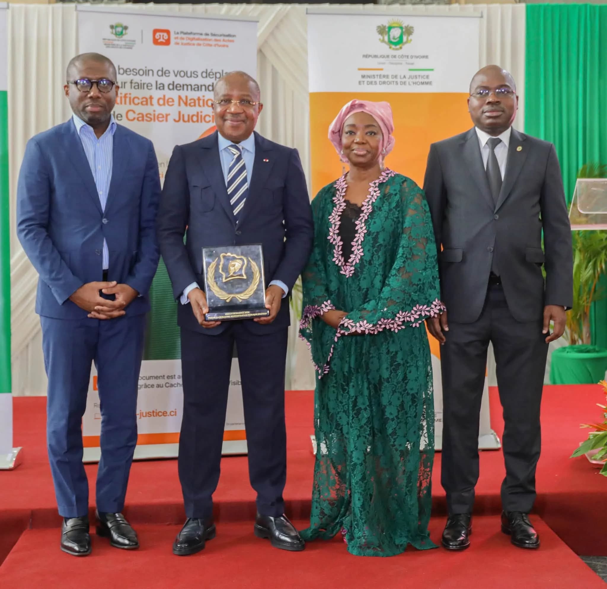 Prix National d'Excellence 2026 : la plateforme e-Justice distinguée
