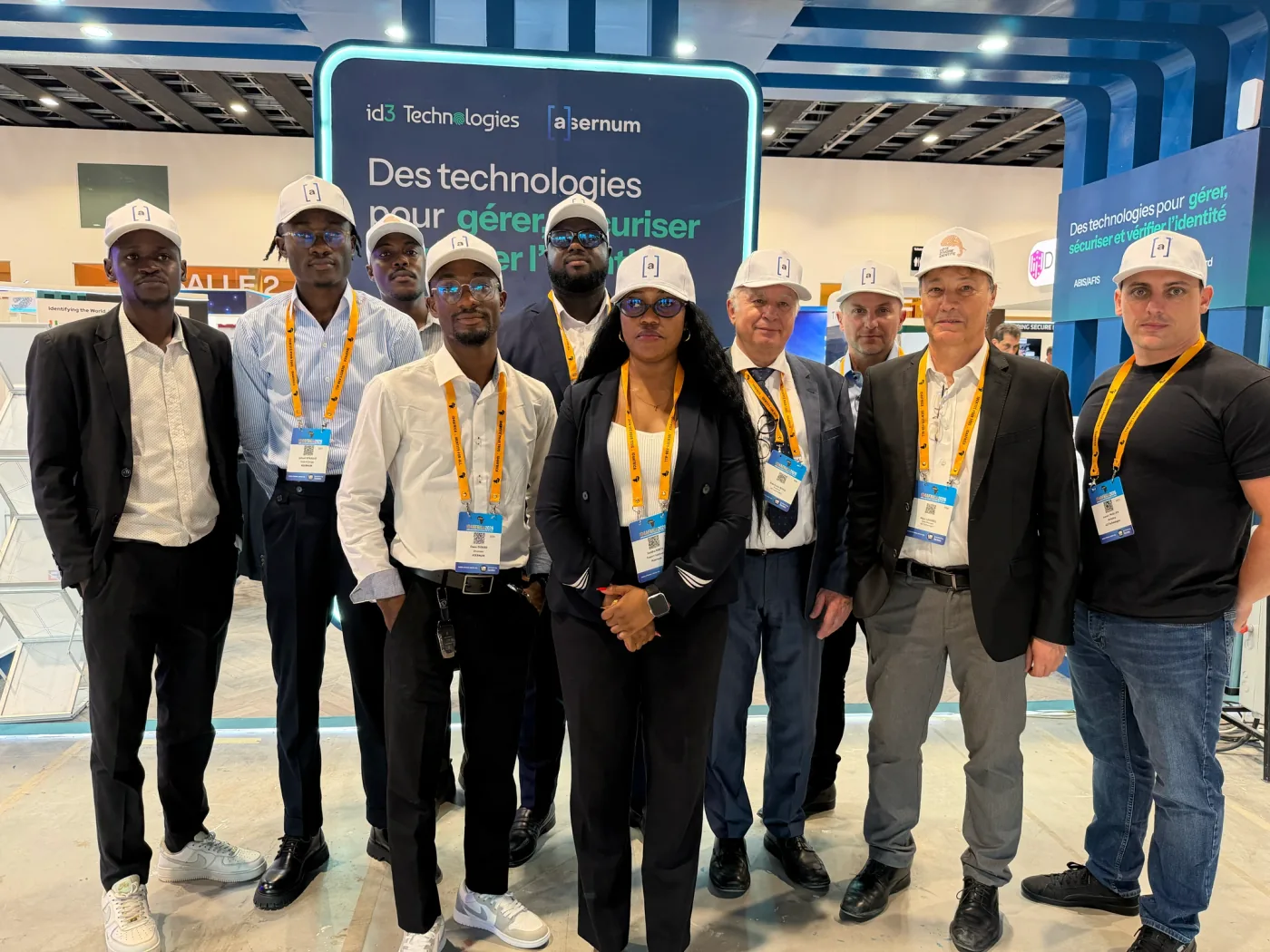 The Asernum × id3 Technologies team together at ID4Africa 2026